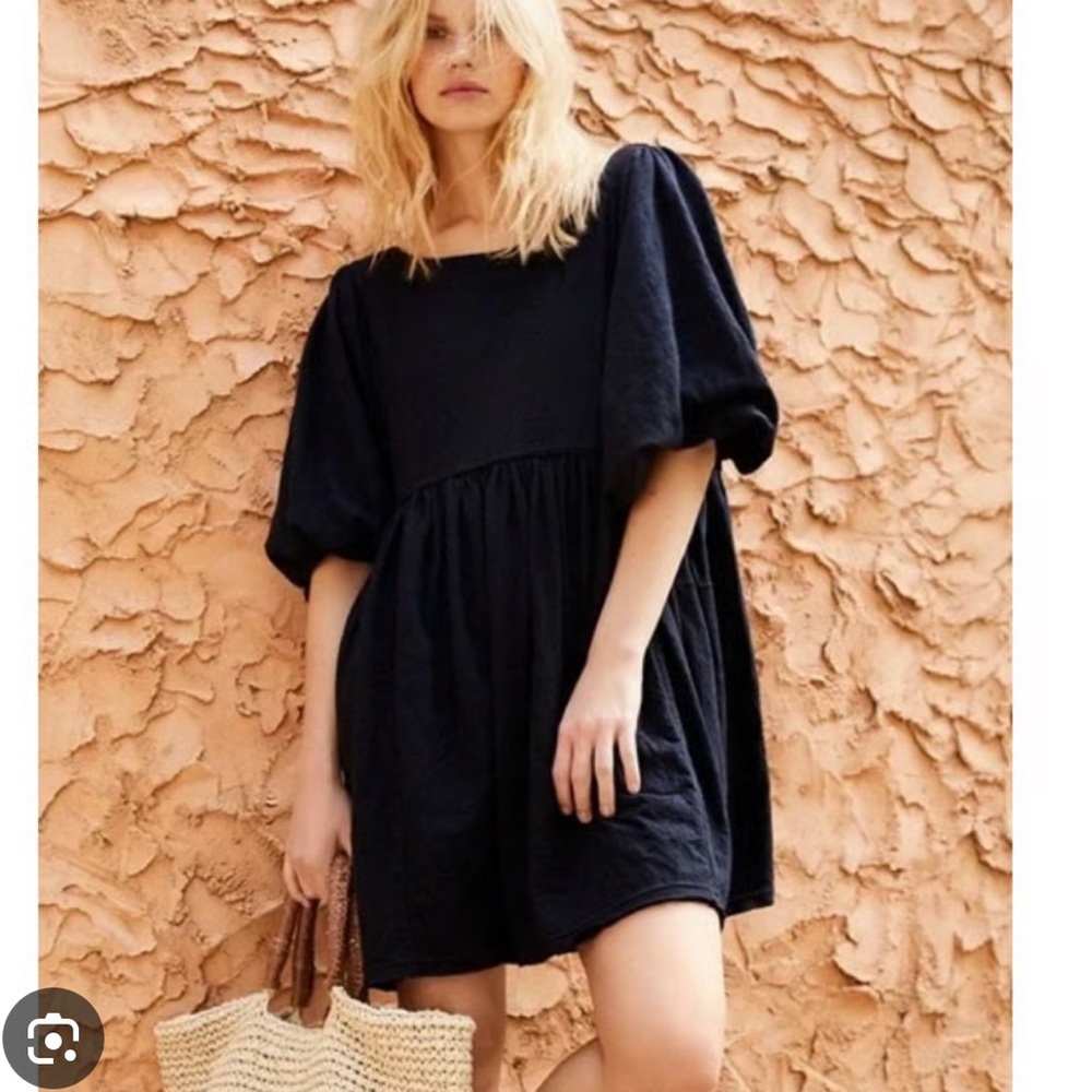 Free People Black Mini Dress